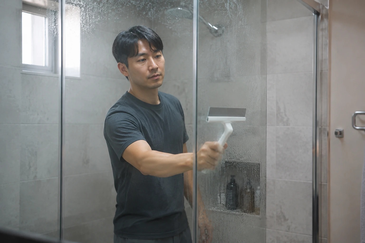 샤워커튼 곰팡이 제거 예방과 마무리 참고 이미지